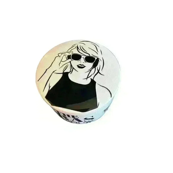 Homemade Taylor Swift Inspired Trinket Box Ceramic Glass with Lid The Eras Tour - Picture 1 of 13
